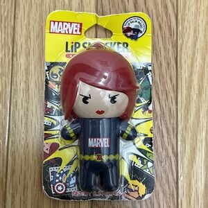 Marvel Black Widow Lip Smacker KeyChain Take off the Head and Roll up Latch Back